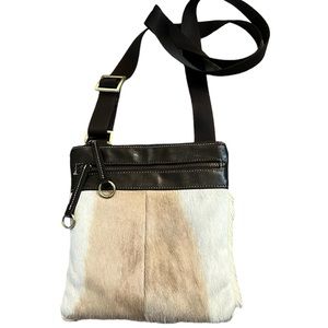 Diane Gail Springbok Fur Crossbody Bag
